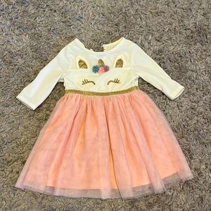 Cat & jack unicorn birthday dress 18m